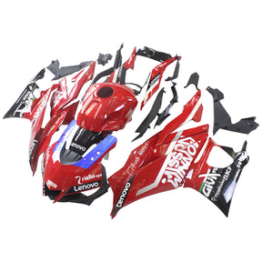 Amotopart 2022–2023 Yamaha YZF-R3 R25 rot-weißes Verkleidungsset