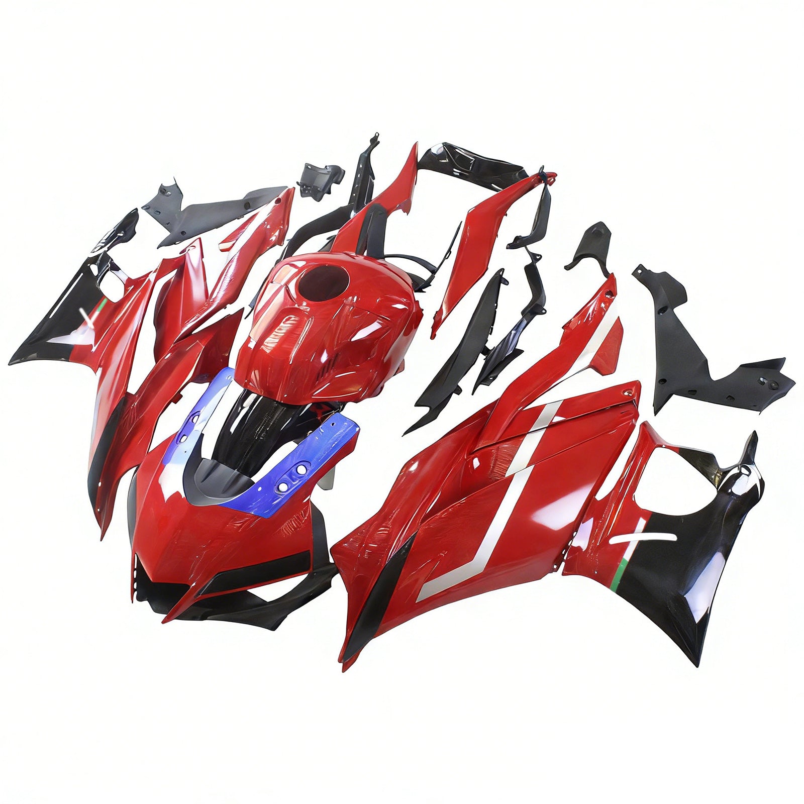 Amotopart 2022-2023 ヤマハ YZF-R3 R25 レッド&ホワイト フェアリングキット
