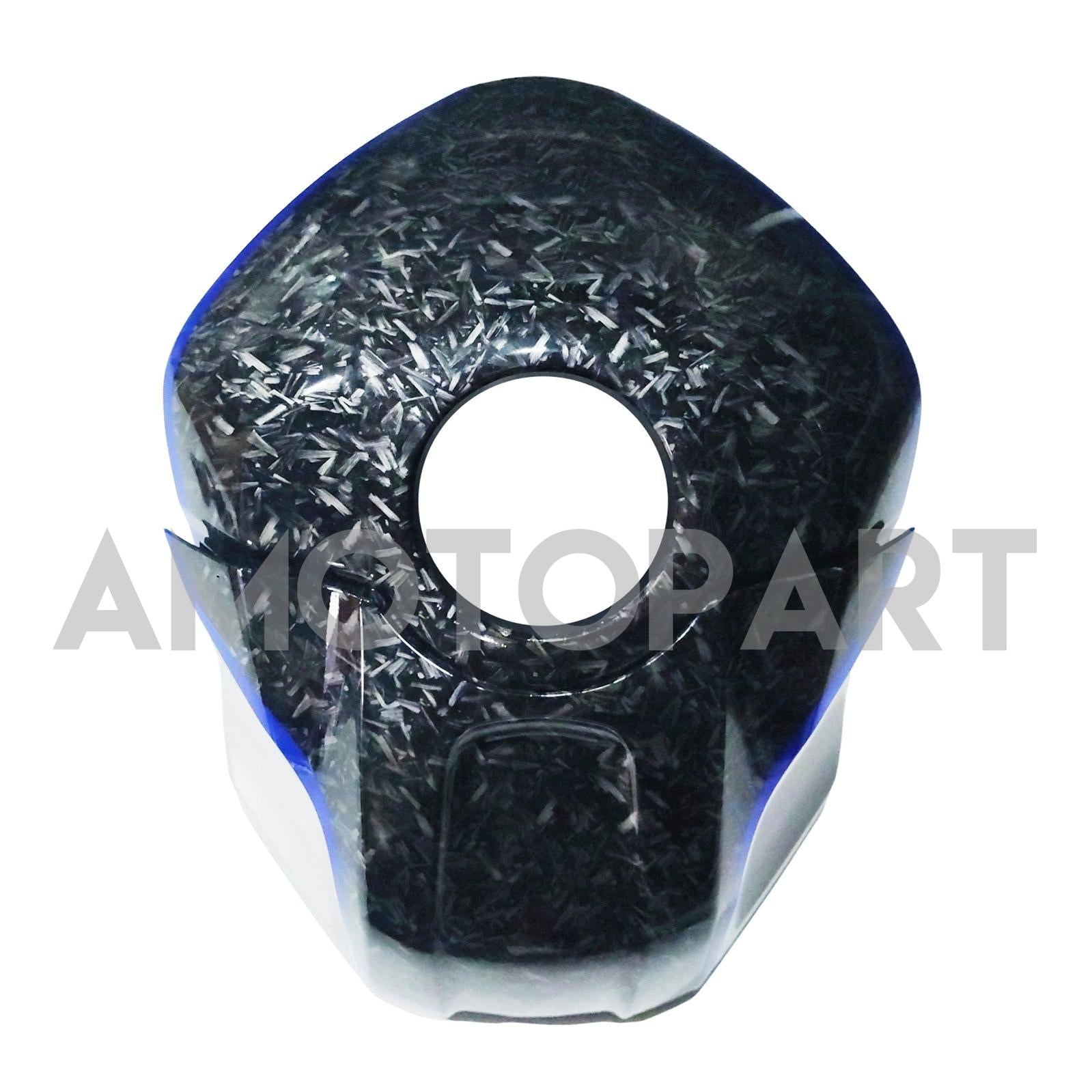 Amotopart 2022-2024 ヤマハ YZF-R3 R25 ブルー&マーブル カーボンファイバー フェアリングキット