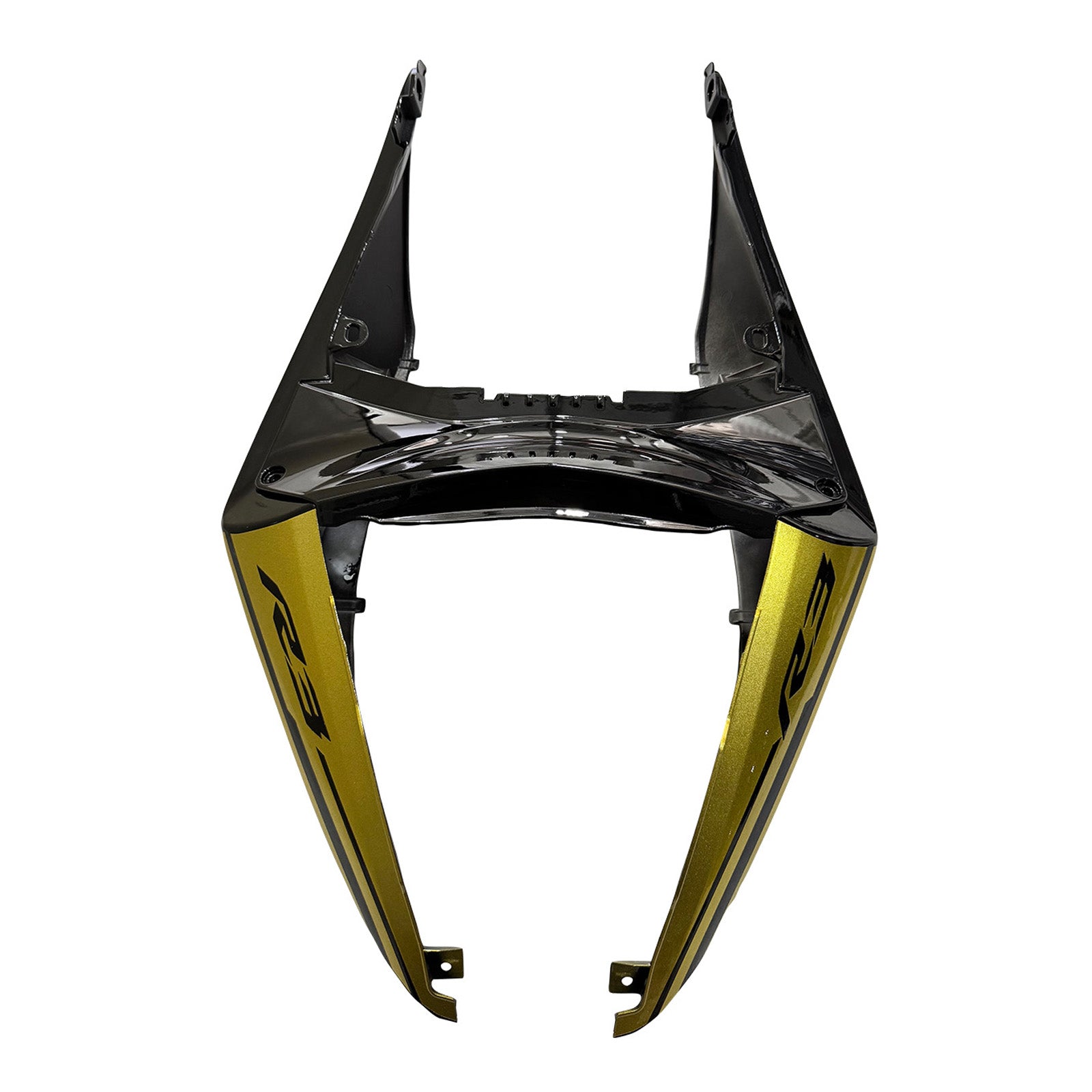 Amotopart 2022-2023 Yamaha YZF-R3 R25 Gold & Black Fairing Kit