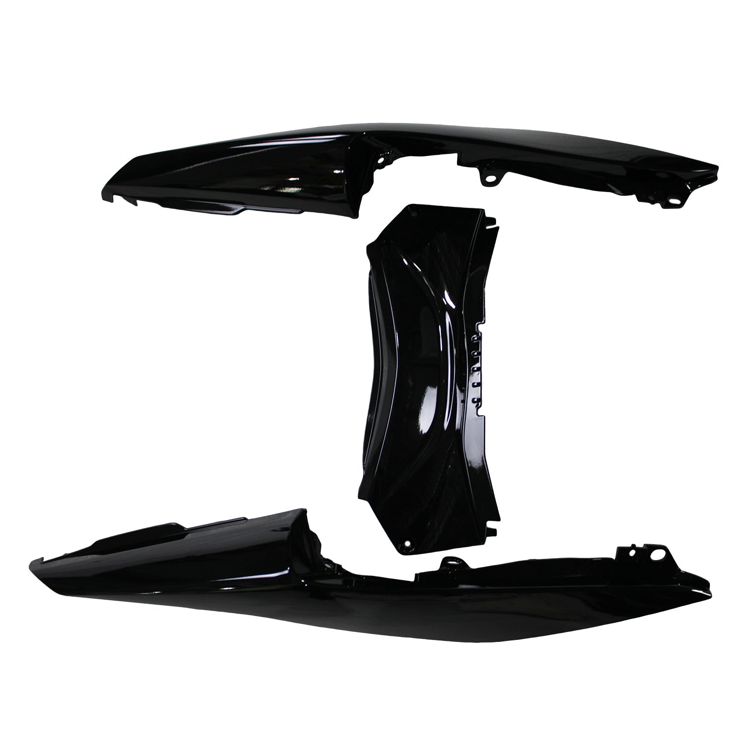AMOTOPART 2022-2024 YAMAHA YZF-R3 R25 SVART MED VIT ACCENTS FAIRING KIT