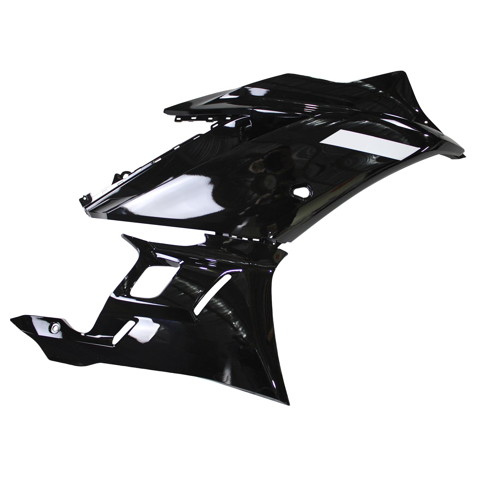 AMOTOPART 2022-2024 YAMAHA YZF-R3 R25 SVART MED VIT ACCENTS FAIRING KIT