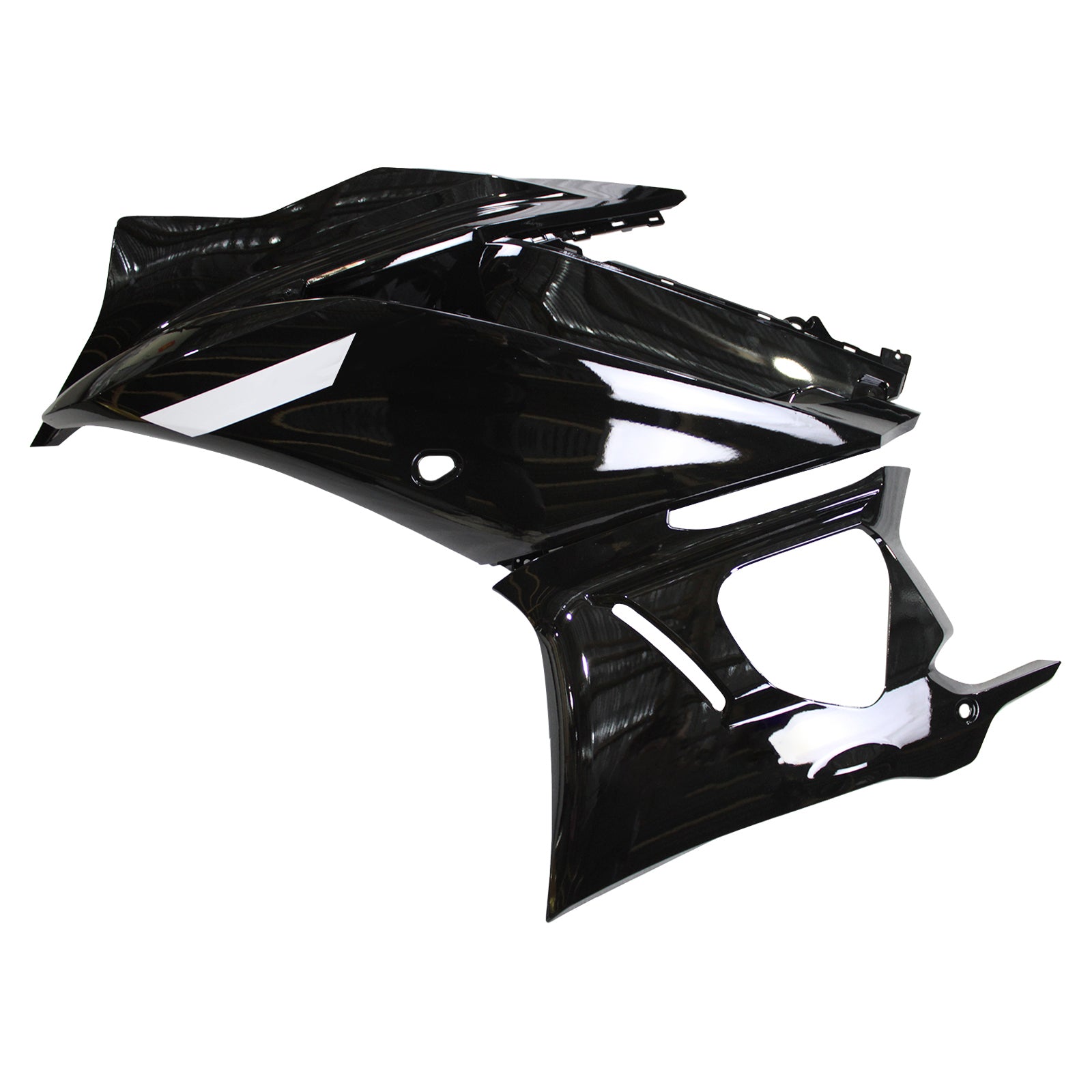 AMOTOPART 2022-2024 YAMAHA YZF-R3 R25 SVART MED VIT ACCENTS FAIRING KIT