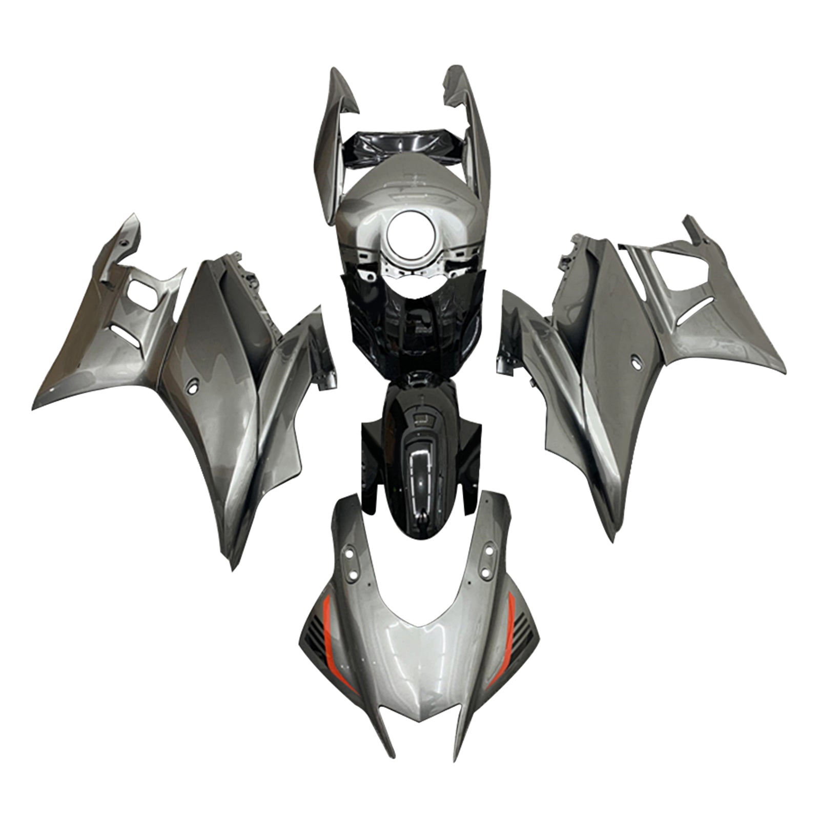 Amotopart 2022-2024 Yamaha YZF-R3 R25 Black Fairing Kit