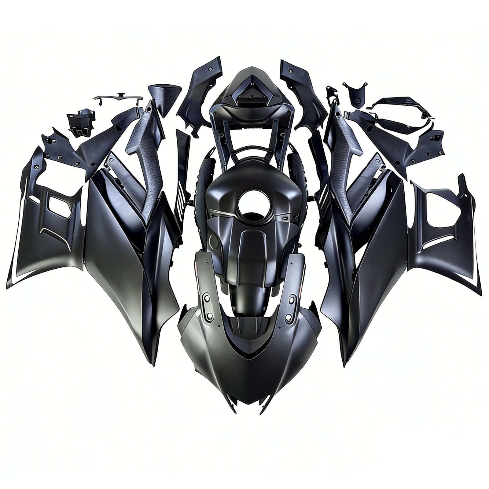 Amotopart 2022-2024 Yamaha YZF-R3 R25 Black   Fairing Kit