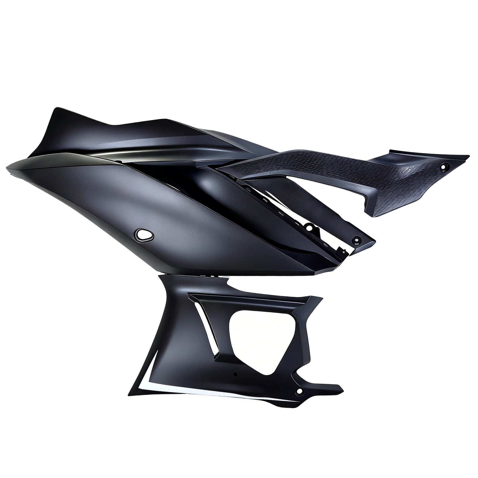 Amotopart 2022-2024 Yamaha YZF-R3 R25 Svart med Monster Logo Fairing Kit