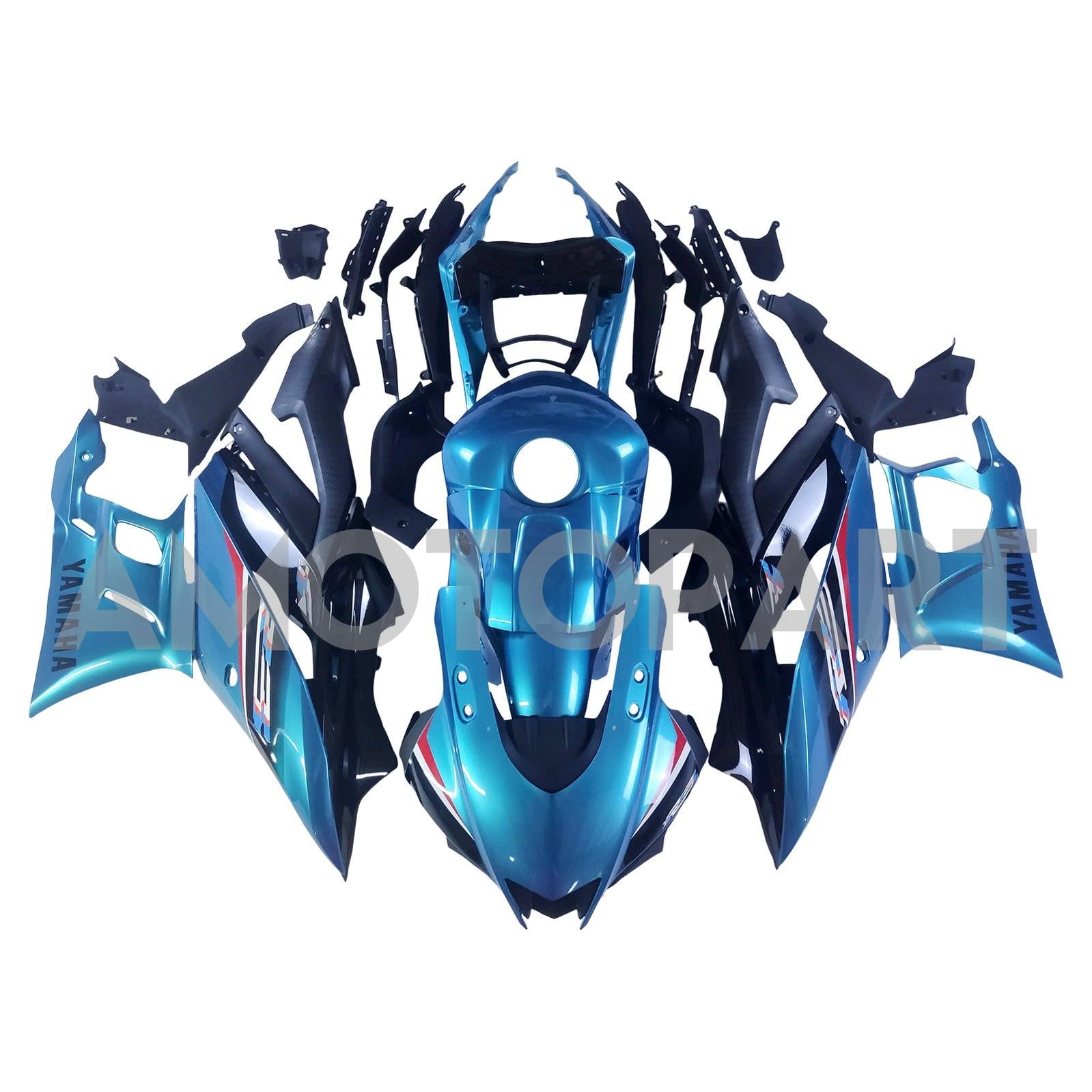 AMOTOPT 2022-2024 YAMAHA YZF-R3 & R25 BLACK BLACK MAINING KIT