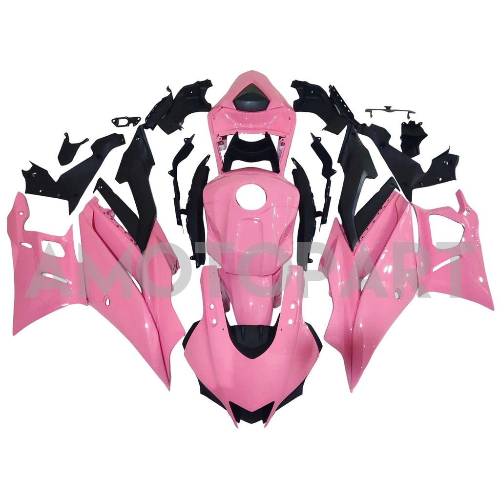 Amotopart 2022-2024 Yamaha YZF-R3 & R25 Black Pink Fairing Kit