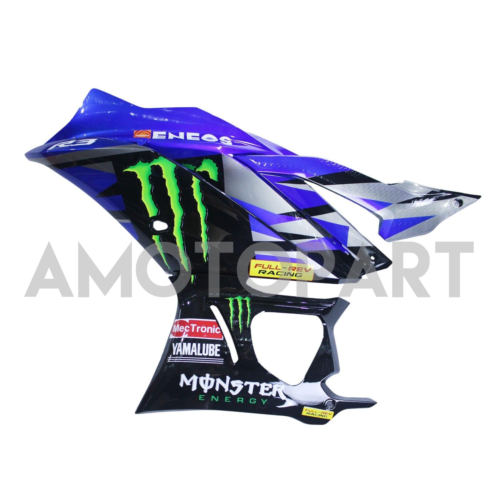 Amotopart 2022-2024 Yamaha YZF-R3 & R25 Black Blue Fairing Kit