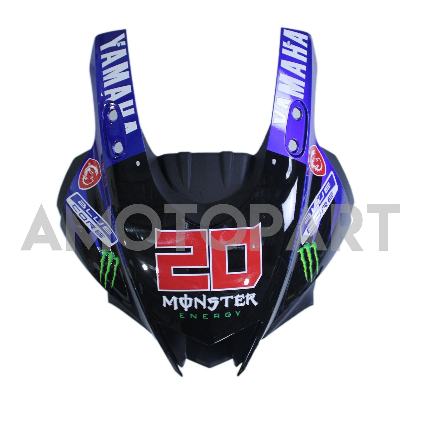Amotopart 2022-2024 Yamaha YZF-R3 & R25 Black Blue Fairing Kit