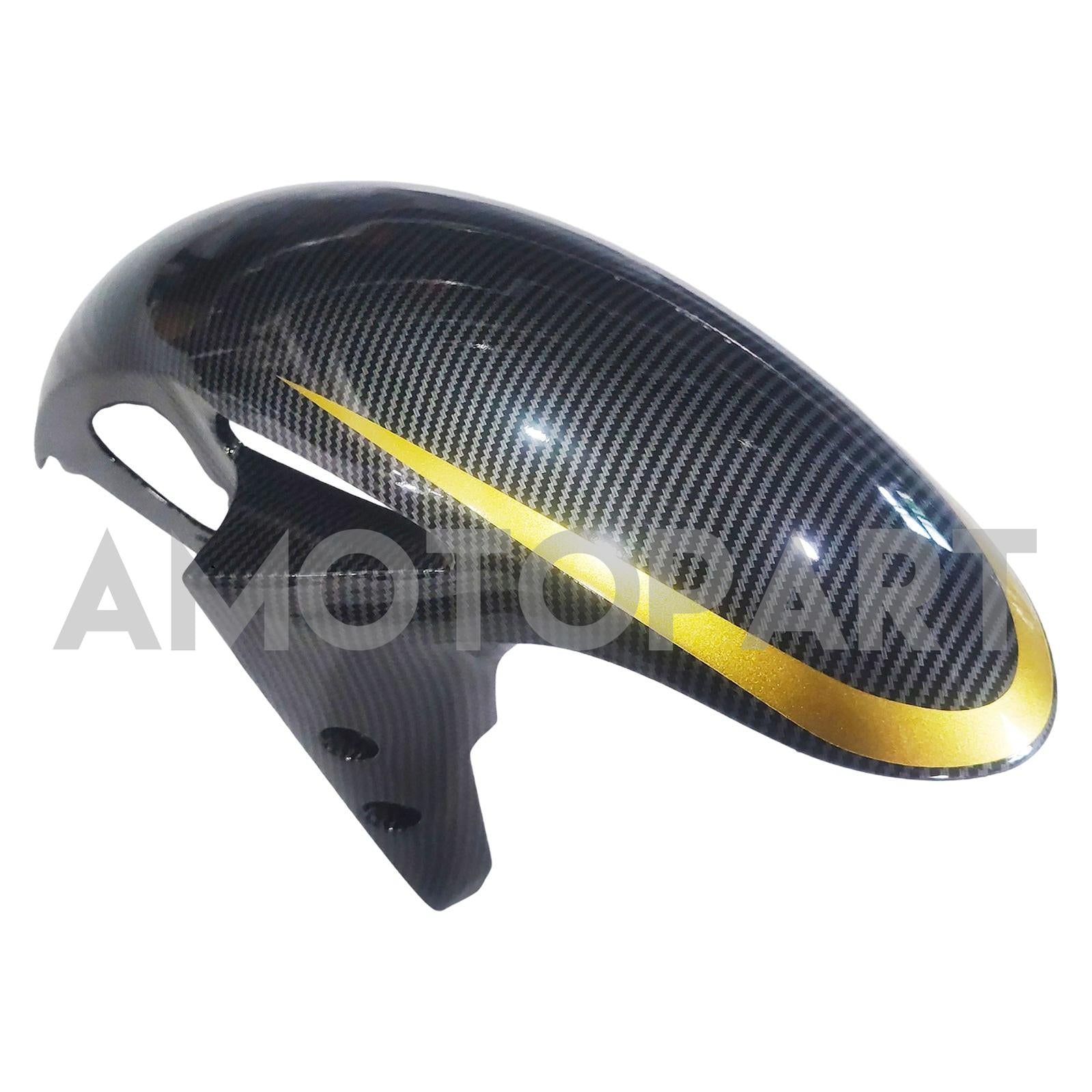 Amotopart 2022-2024 Yamaha YZF-R3 & R25 Karbonfiber Svart gullgult fairing Kit