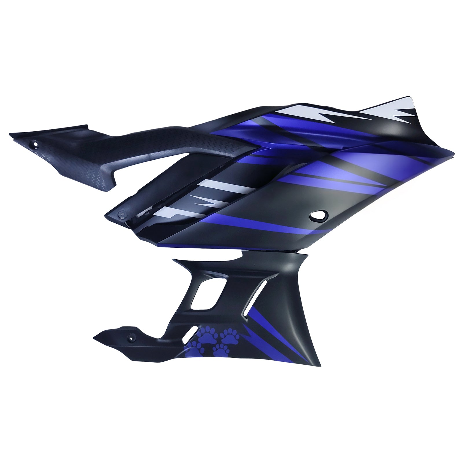 Amotopart 2022-2024 Yamaha YZF-R3 & R25 Matte Black Blue Fairing Kit