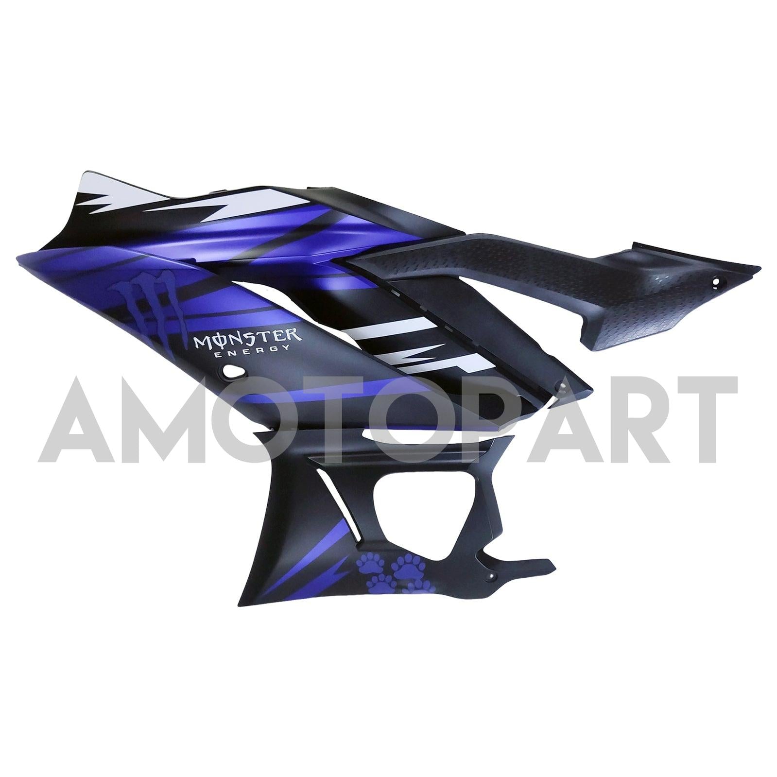Amotopart 2022-2024 Kit carena Yamaha YZF-R3 e R25 nero opaco blu