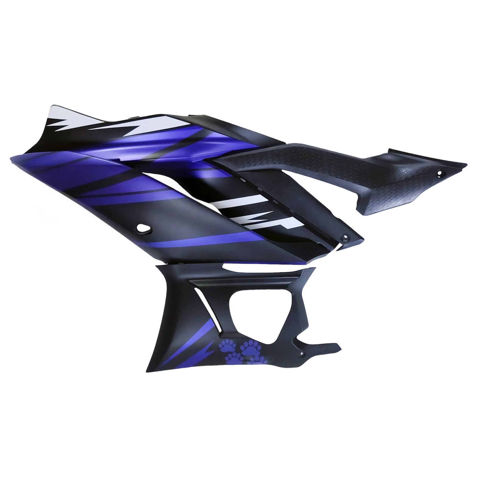 Amotopart 2022-2024 Yamaha YZF-R3 & R25 Matte Black Blue Fairing Kit