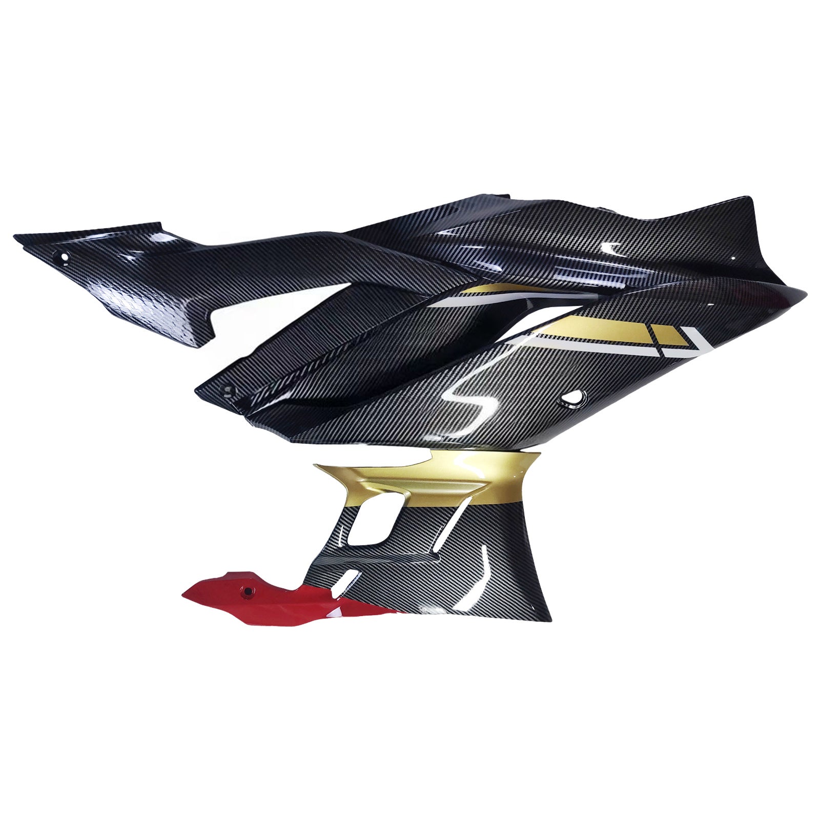 Amotopart 1998-1999 Yamaha R1 Fairing Carbon Fiber Black Red&White Kit