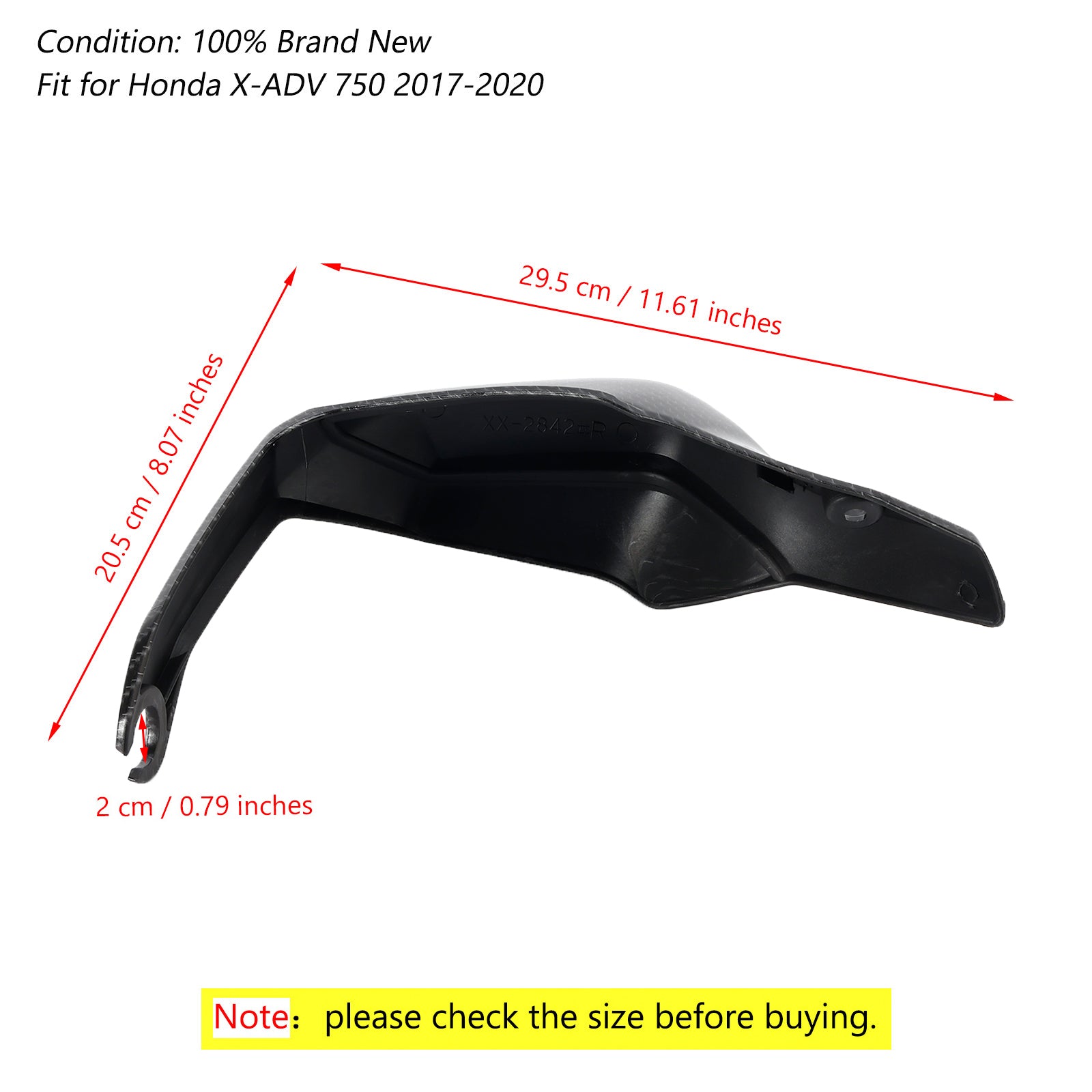 17-20 Honda X-ADV 750 Handschützer-Lenkerschalen Beschützer Kohlenstoff