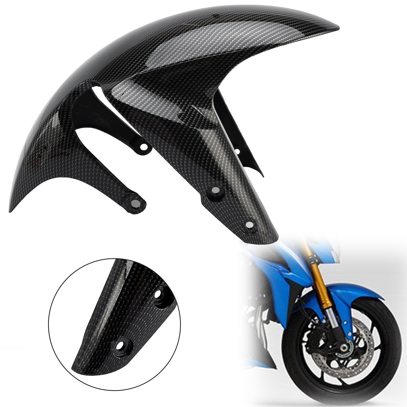 Cawing de la cobertura de la Guardia de barro delantera delantera para Suzuki GSX-S750 2017-2024 Carbon