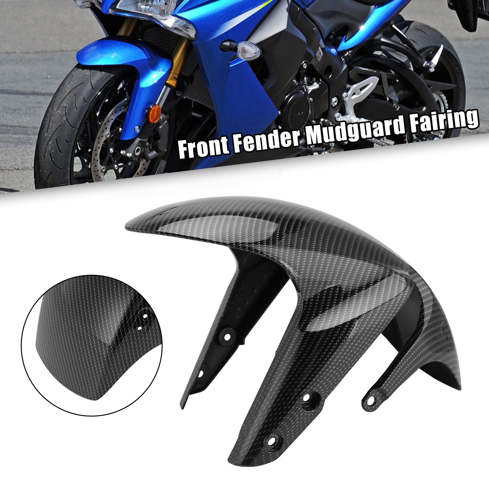 Kotflügel vorne Kotflügel Hugger Cowling Verkleidung für Suzuki GSX-S750 2017-2024 Carbon