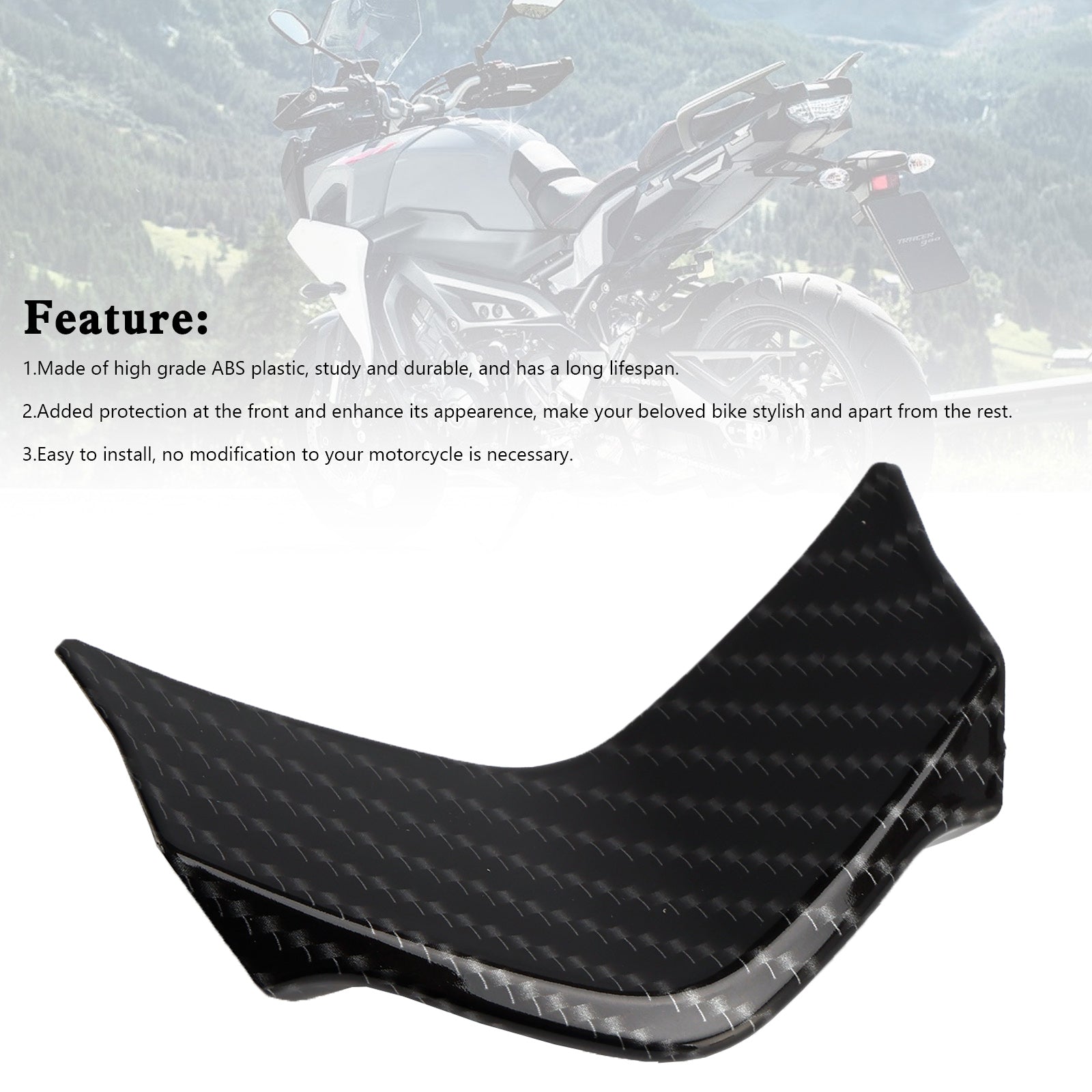 Nariz frontal sob carenagem do painel para Yamaha Tracer 900/GT 2018-2020 Carbono