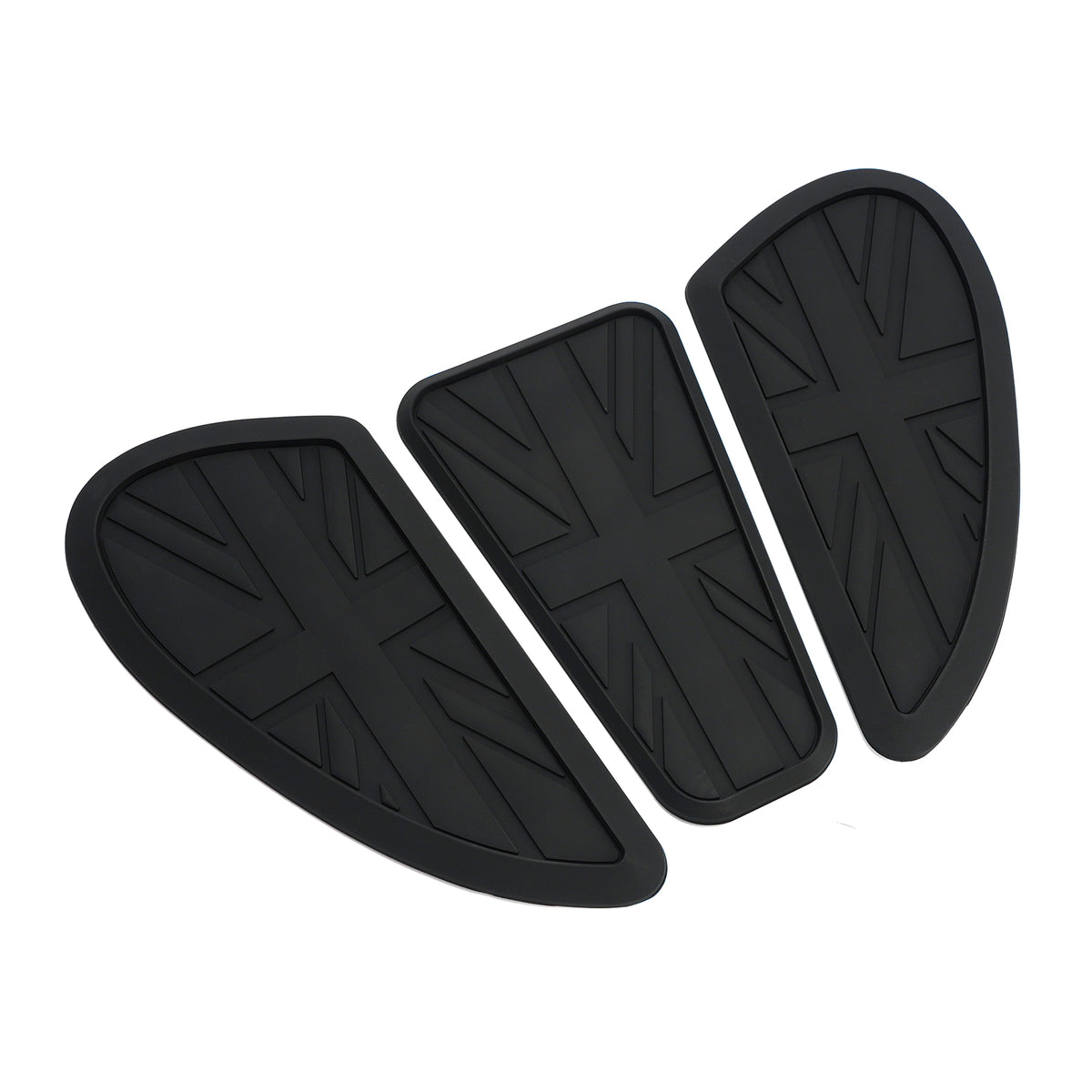 3x ginocchiere personalizzate per serbatoio benzina Union Jack per Bonneville T100 T120 Bobber