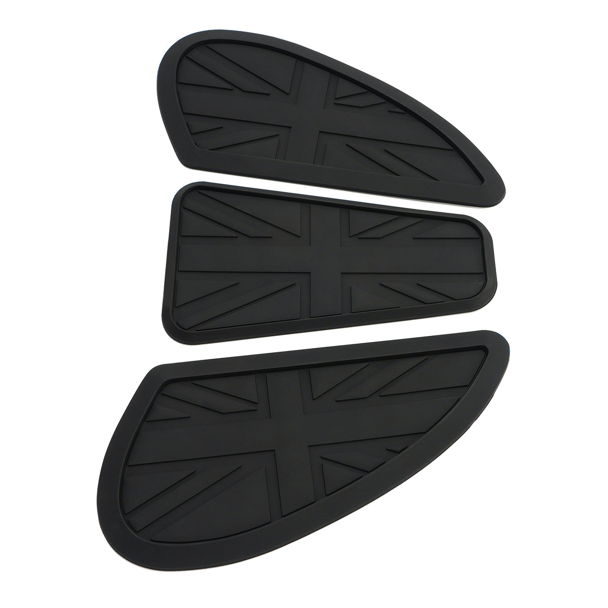 3x ginocchiere personalizzate per serbatoio benzina Union Jack per Bonneville T100 T120 Bobber
