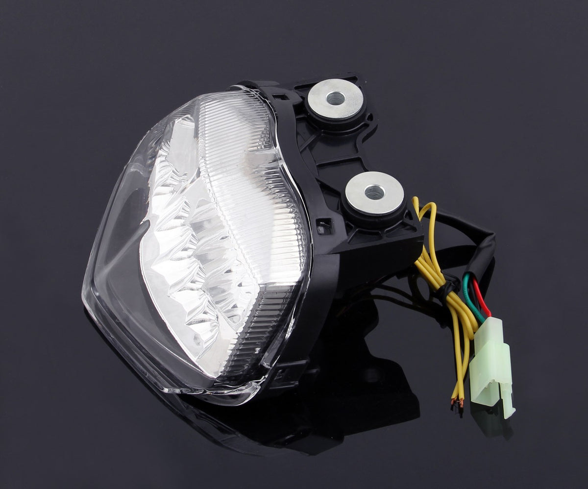 Integrated LED TailLight Turn Signals for Kawasaki Ninja 250R EX250 08-12 Clear