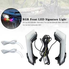 Luce distintiva LED anteriore RGB per Can-Am Commander Defender Max 2020-2023