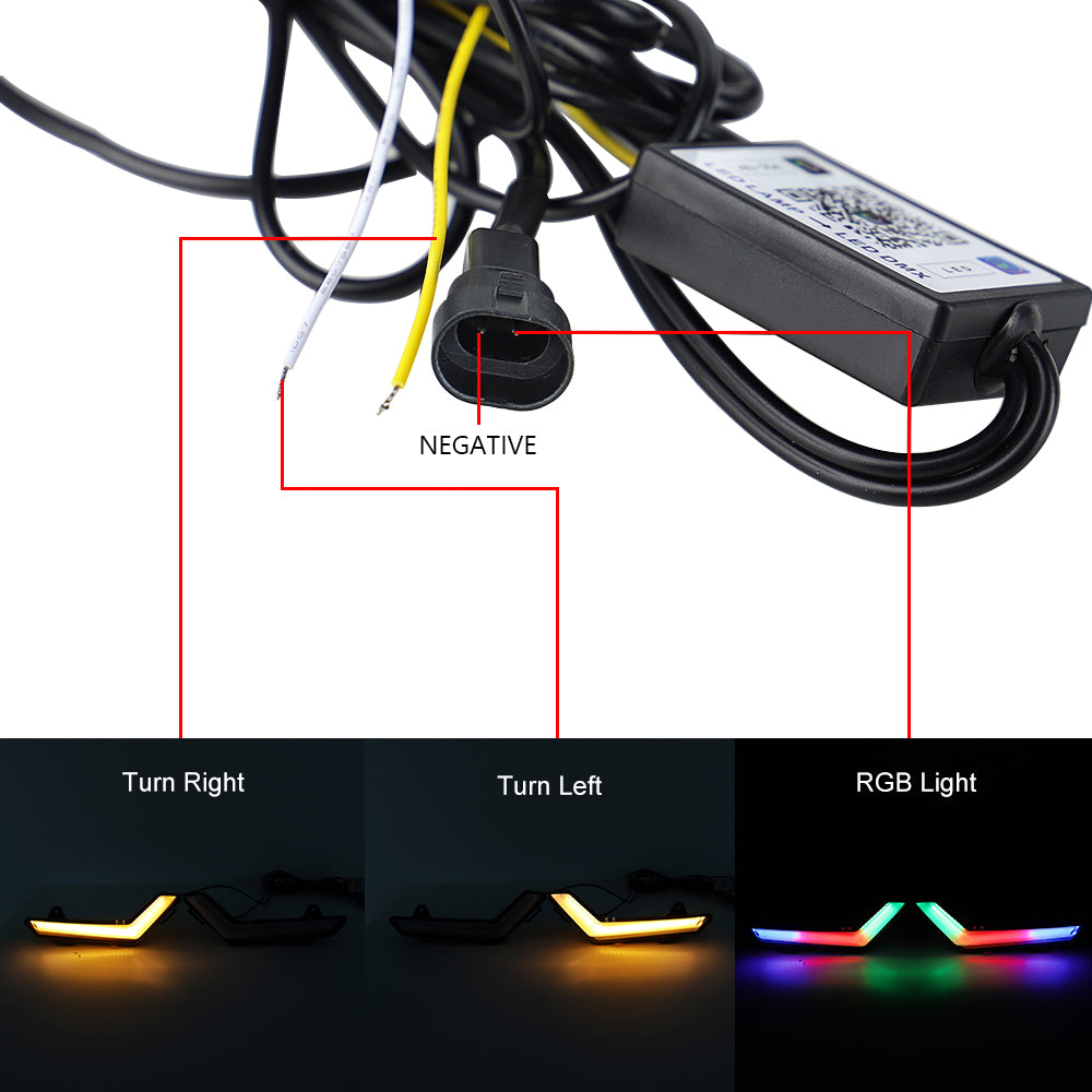 Luce distintiva LED anteriore RGB per Can-Am Commander Defender Max 2020-2023