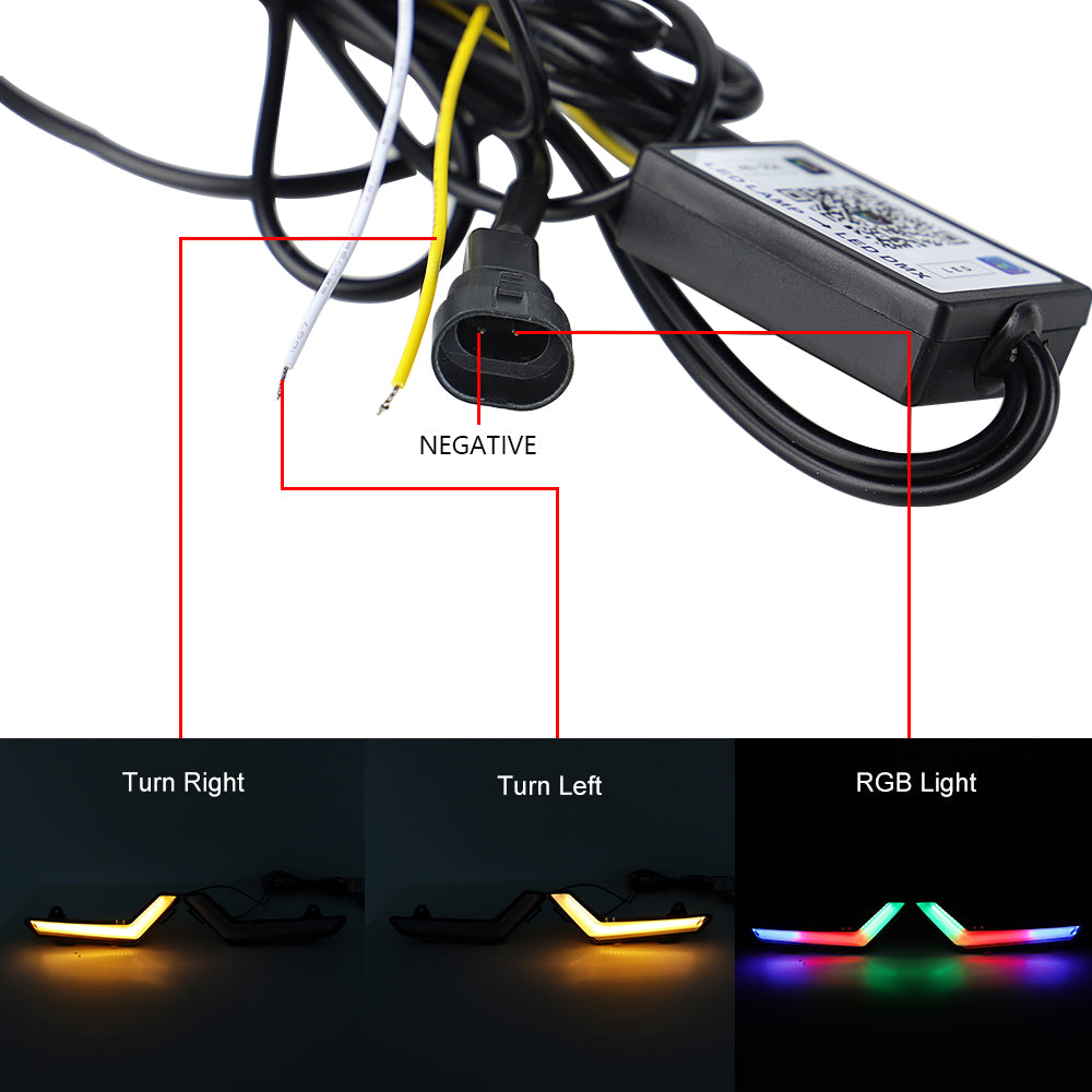 Luz LED frontal RGB para Can-Am Commander Defender Max 2020-2023