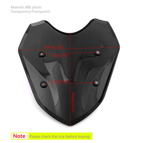 1 piece Motorcycle ABS Windscreen Windshield for BMW S1000XR 2014-2019 Black