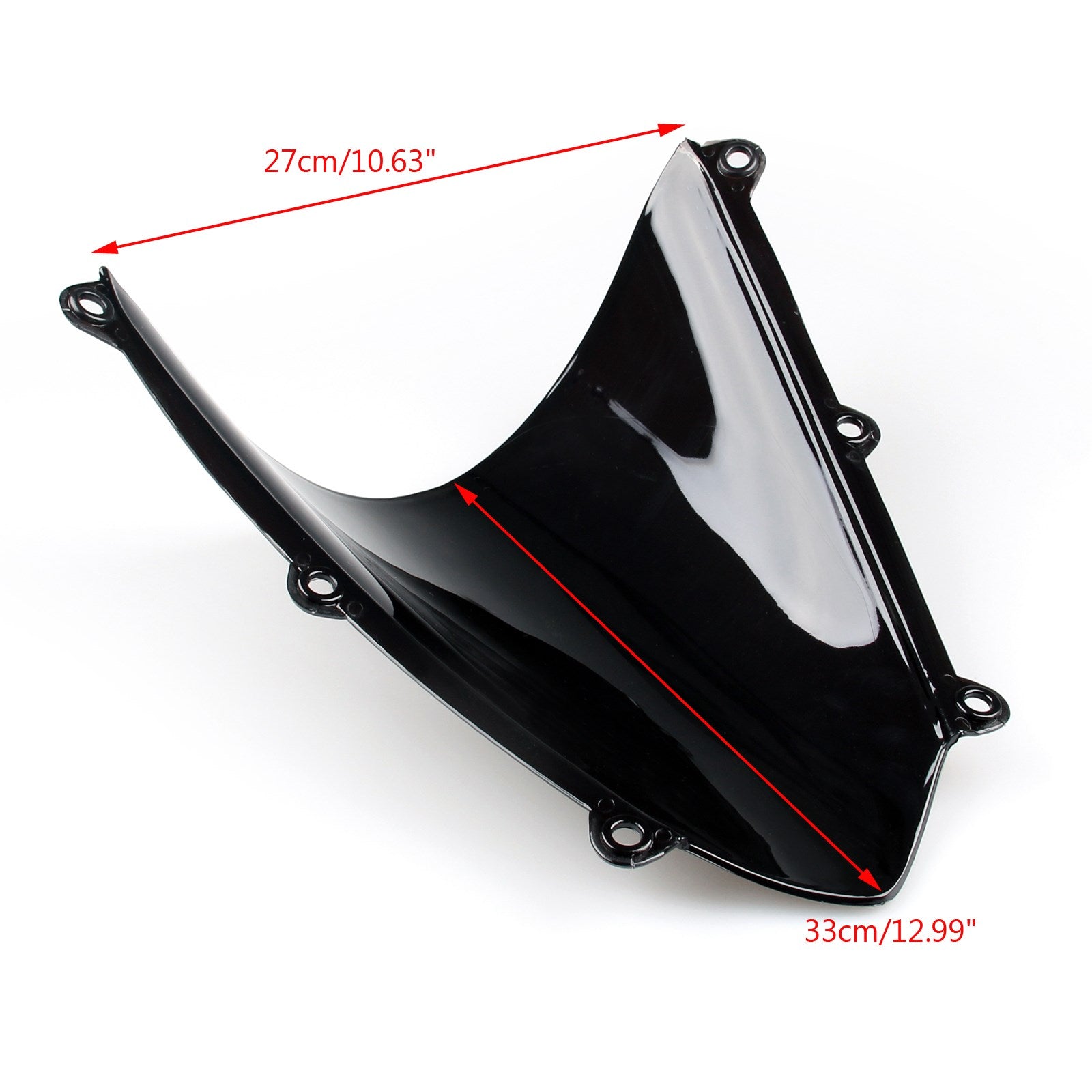 Parabrisas Parabrisas Doble Burbuja Para Honda CBR600RR 2007-2012 Negro