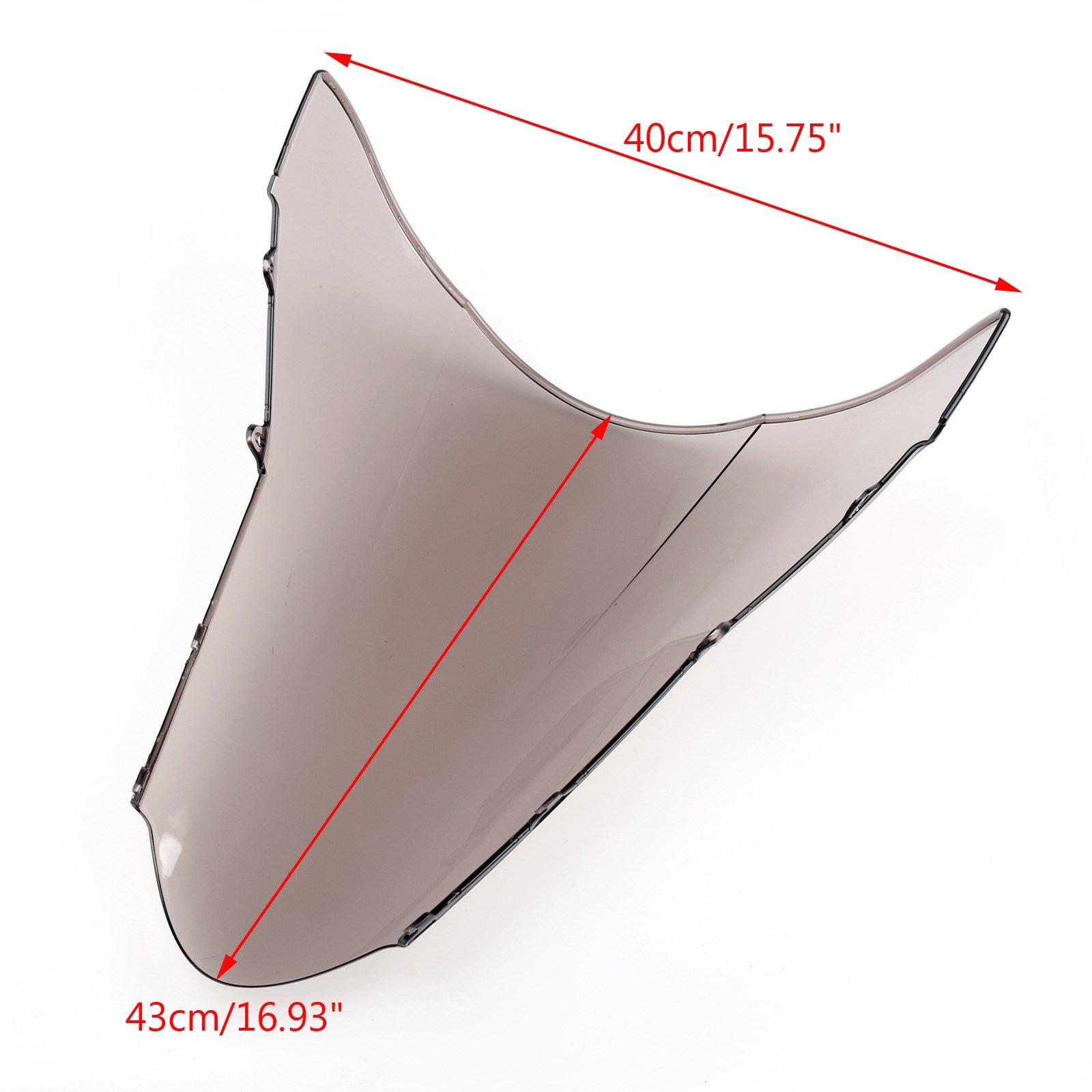 02-12 Honda VFR800 Pare-brise Double Bulle Fumée