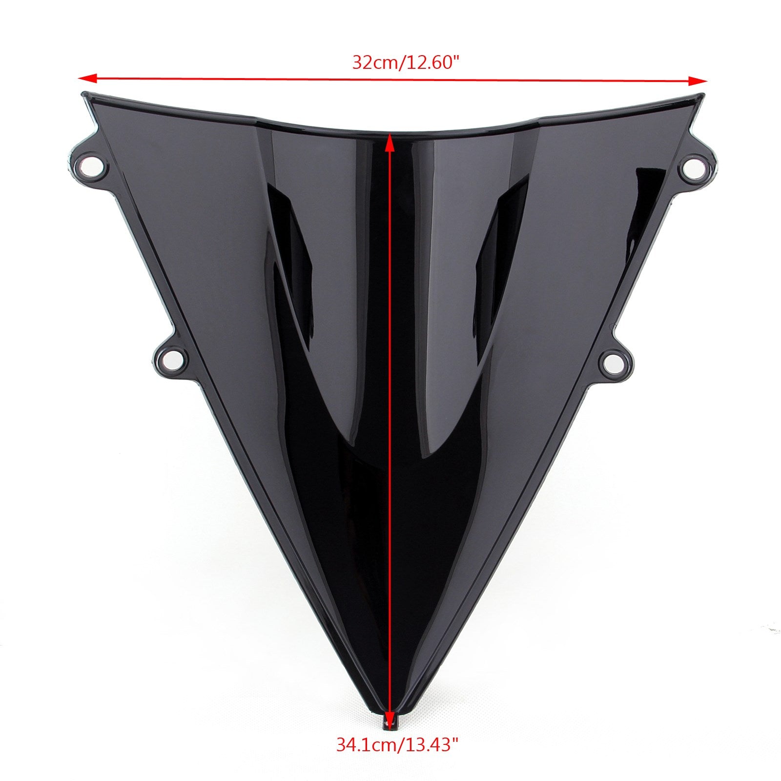 12-15 Honda CBR1000RR Windshield WindScreen Double Bubble Black