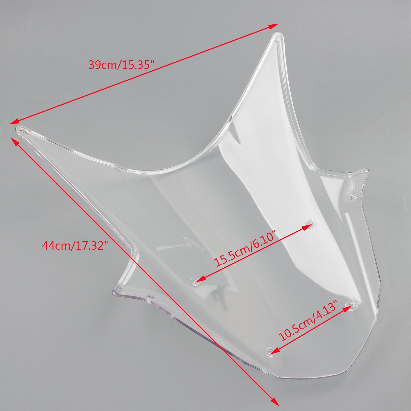 2011-2015 White Kawasaki ZX10R ZX 10R Windshield WindScreen Double Bubble