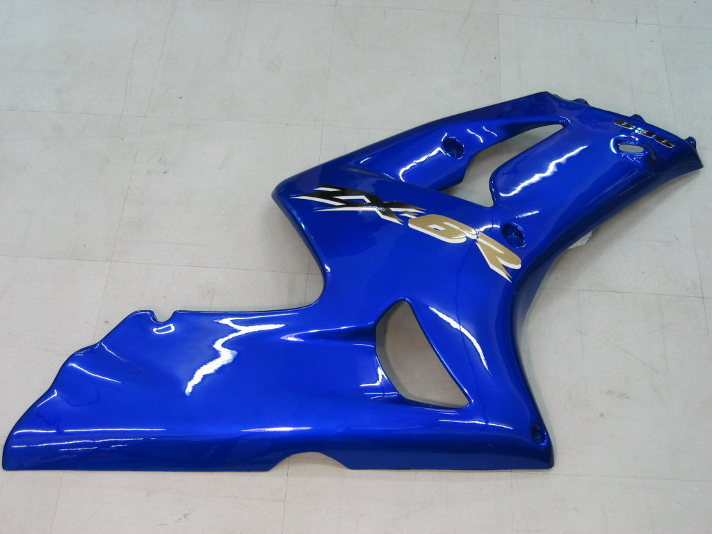 Amotopart 2003-2004 Kawasaki ZX6R Kit de carénage G-Bleu