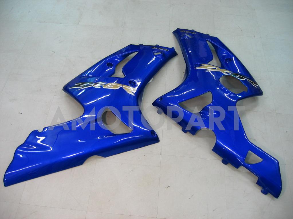 Amotopart 2003-2004 Kawasaki ZX6R Verkleidung G-Blue Kit