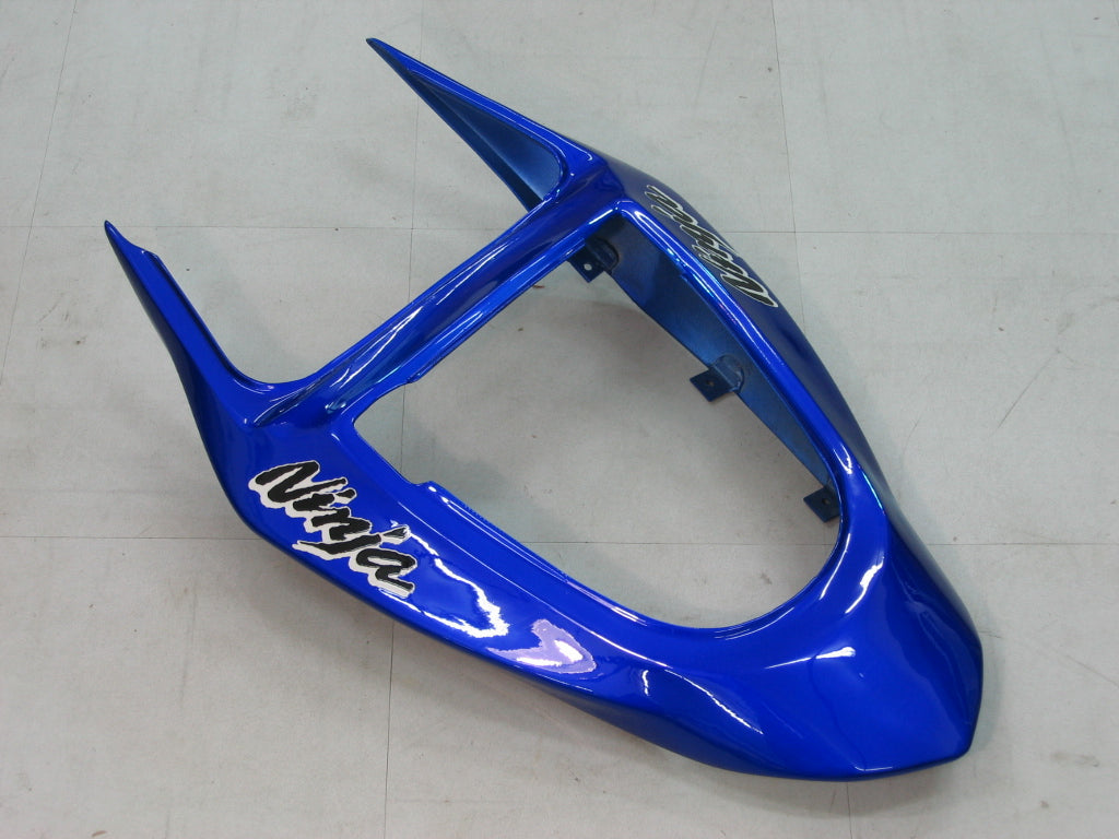 Amotopart 2003-2004 Kawasaki ZX6R Kit de carénage G-Bleu