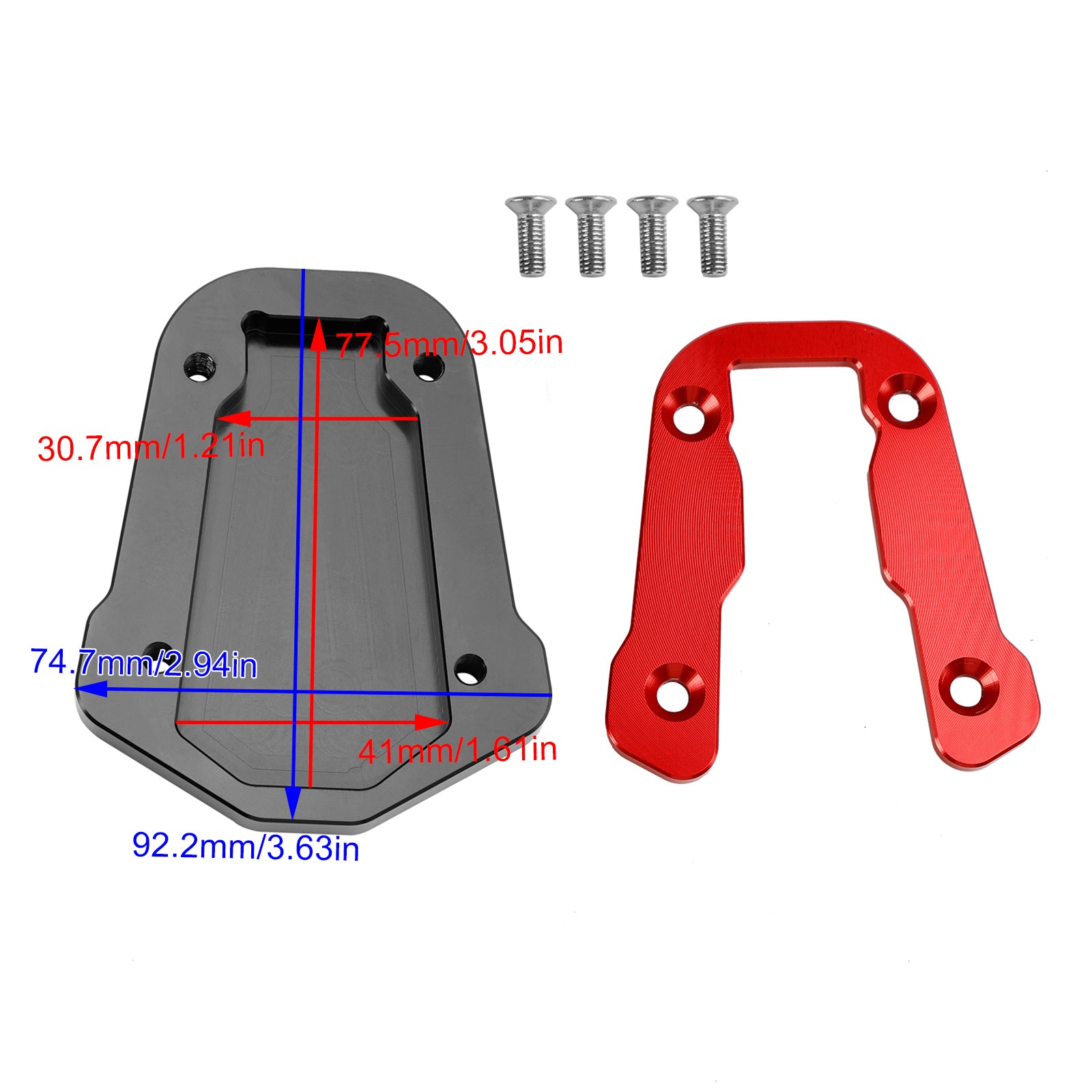 21-23 HONDA CRF300L béquille agrandir le coussin de plaque