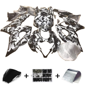 Amotopart 2000–2002 K1 K2 GSXR1000 Suzuki Black &amp; White Camo Verkleidungsset