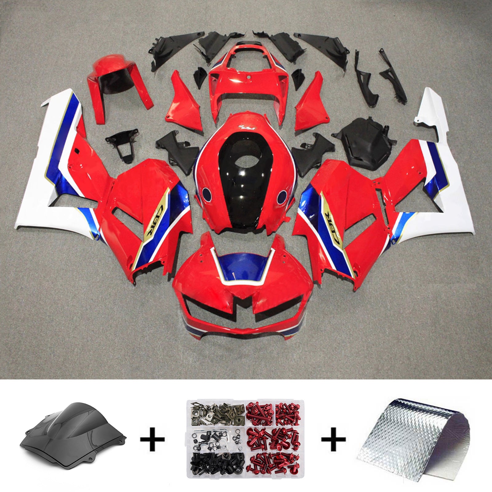 Amotopart 13-26 US ver. & 13-23 European ver. Honda CBR600RR Red Blue White Fairing Kit