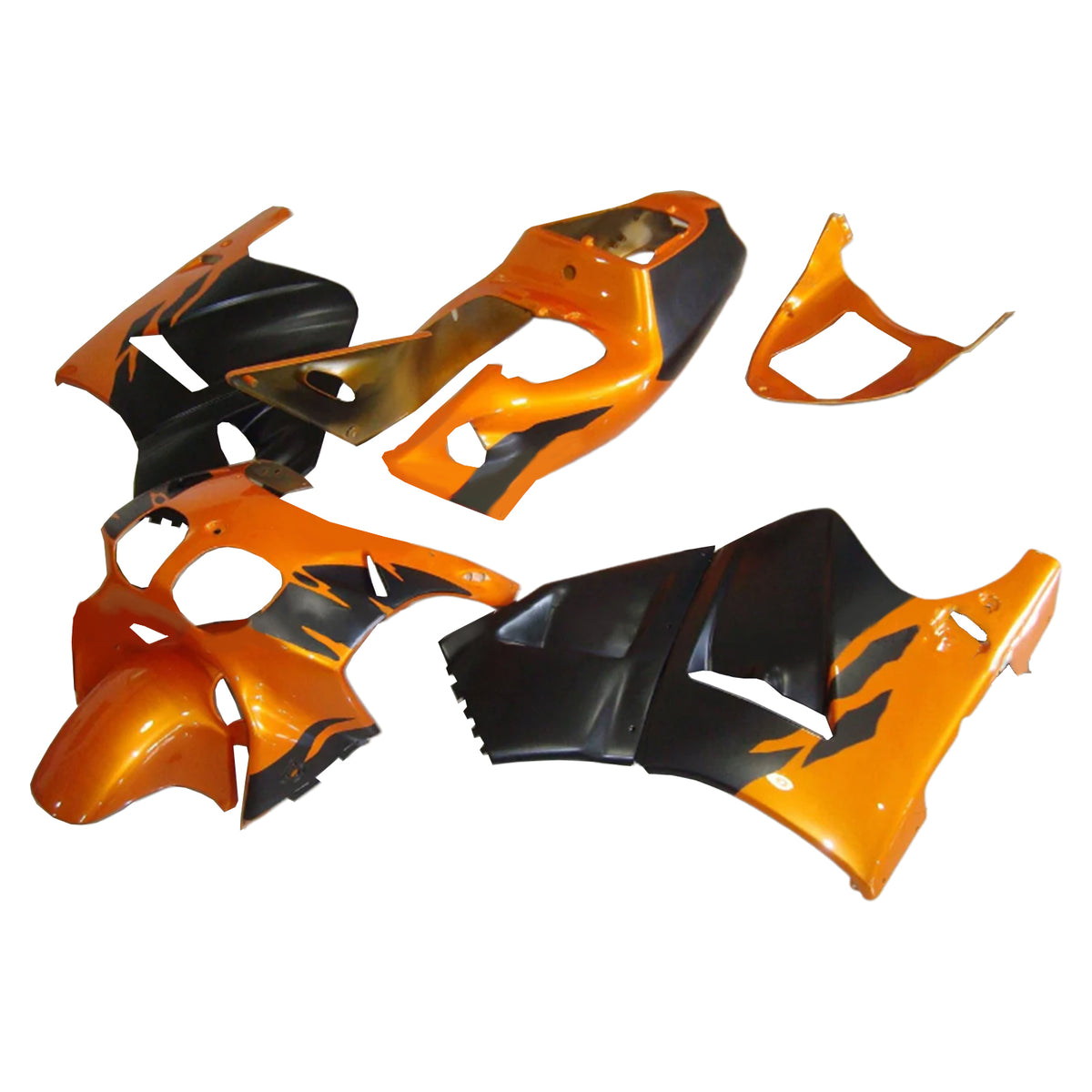 Amotopart 1993-1998 Honda RVF400 NC35 Kit de carenado naranja negro