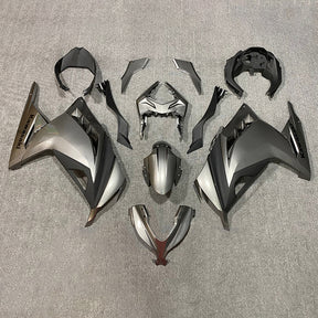 Amotopart 2013-2024 Kit carena Kawasaki EX300/Ninja300 grigio e nero