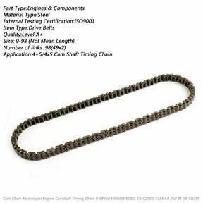 82-16 Nighthawk Chain 98l T4 Timing CB250 Cam Honda/CMX250C Rebel