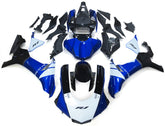 Amotopart Verkleidungsset für Yamaha YZF 1000 R1 2015–2019, Blau und Weiß