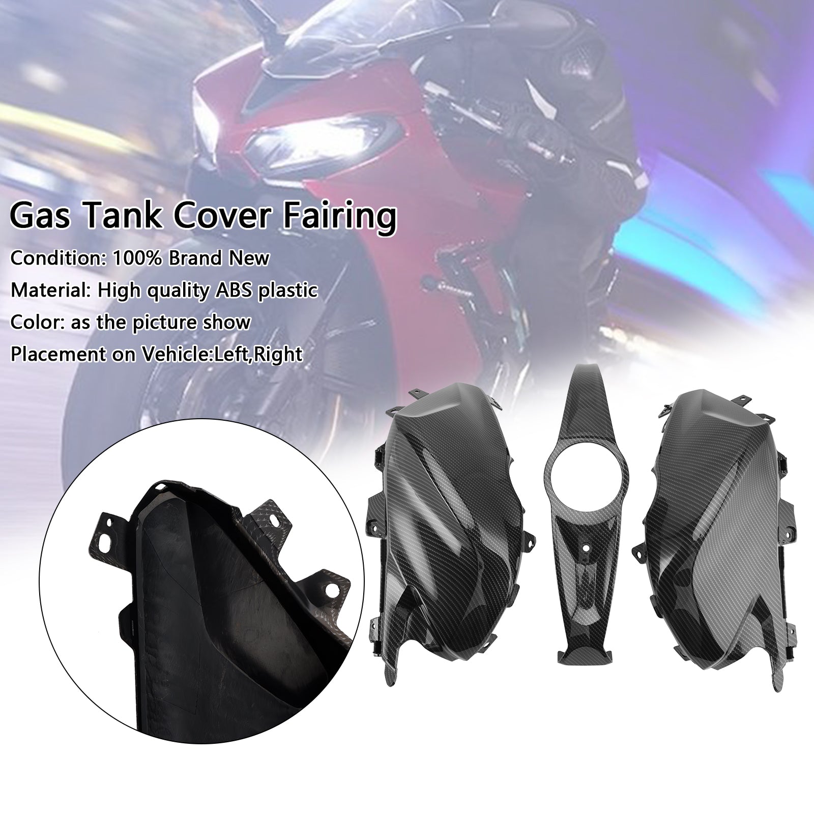 2024-2025 Daytona 660 Gas Tank Cover Guard Fairing Protector