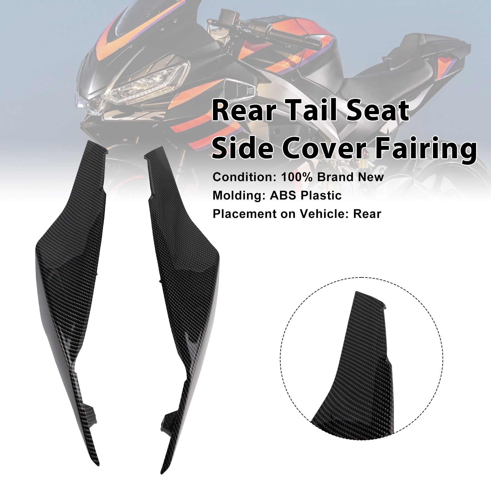 2024-2025 Aprilia RS457 RS 457  Rear Tail Seat Side Cover Fairing