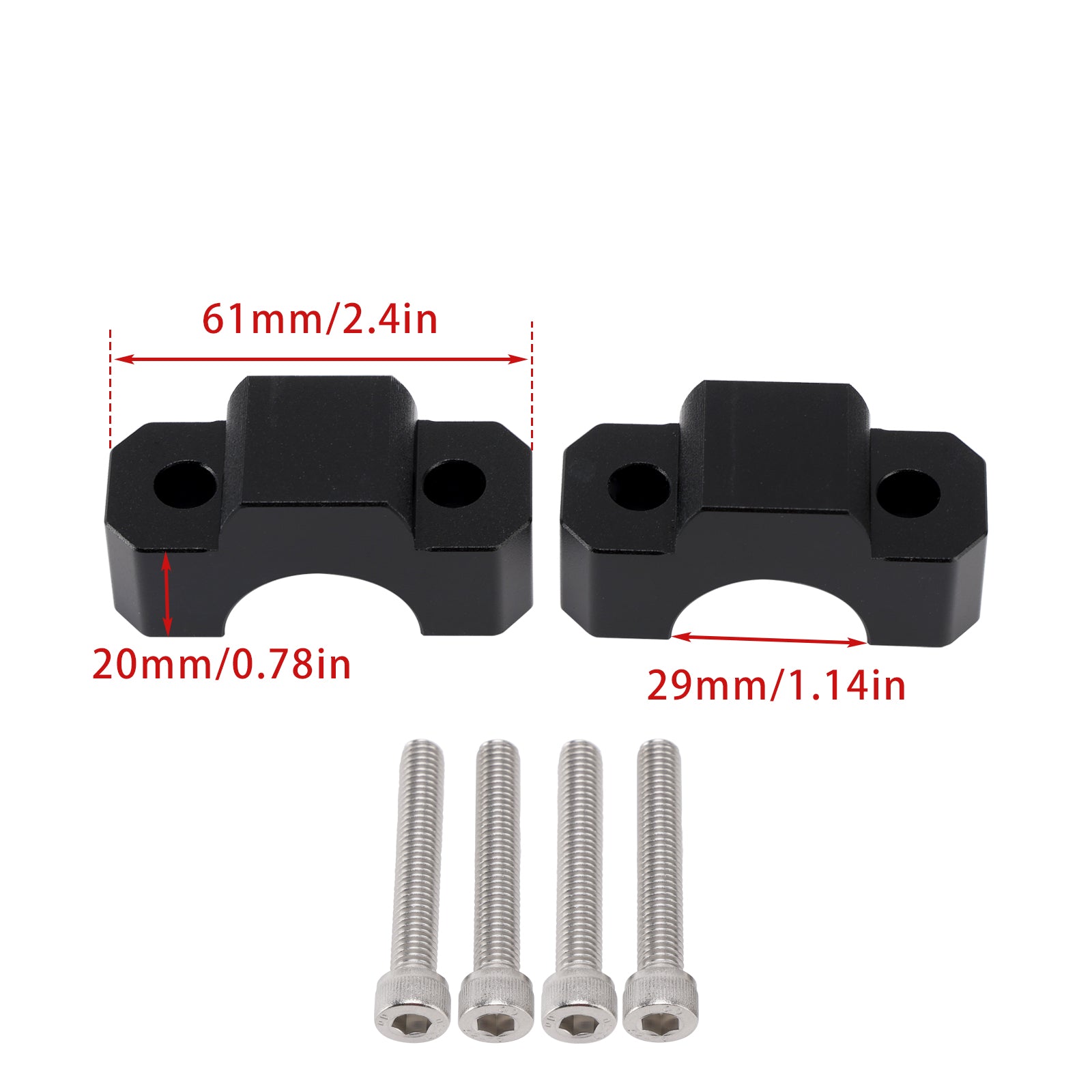 2020-2025 Honda CRF1100L Africa Twin/ Adventure Sport Handlebar risers 20mm