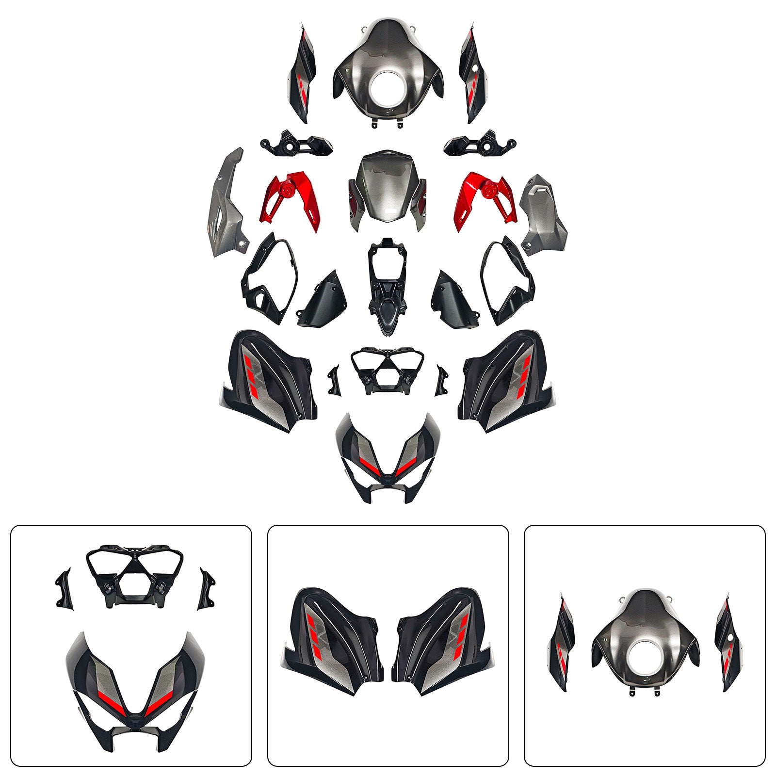 Amotopart 2025-2026 Kawasaki Z900 Fairing Kit Collection
