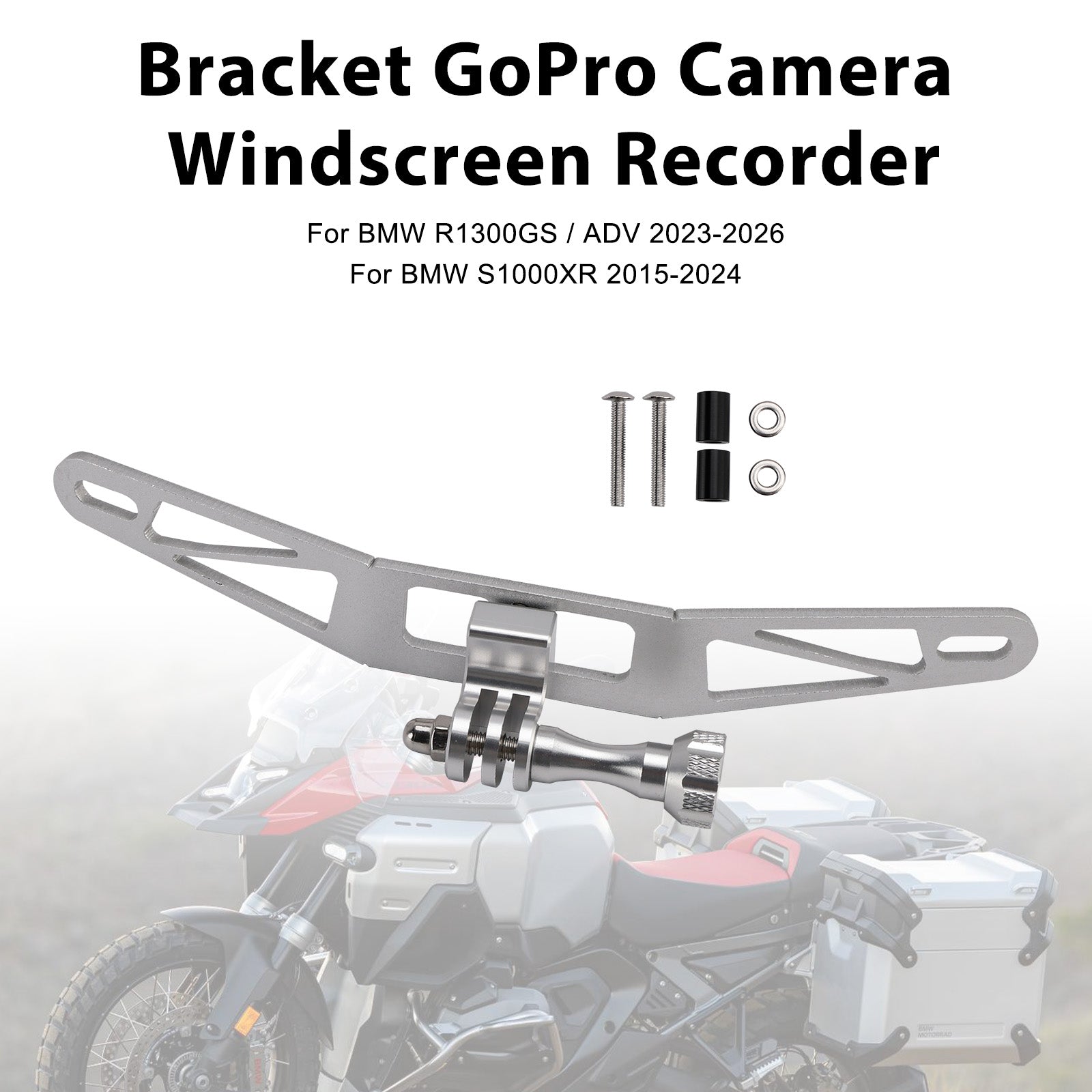 BMW R1300GS S1000XR F900XR F850GS Bracket GoPro Camera Windscreen
