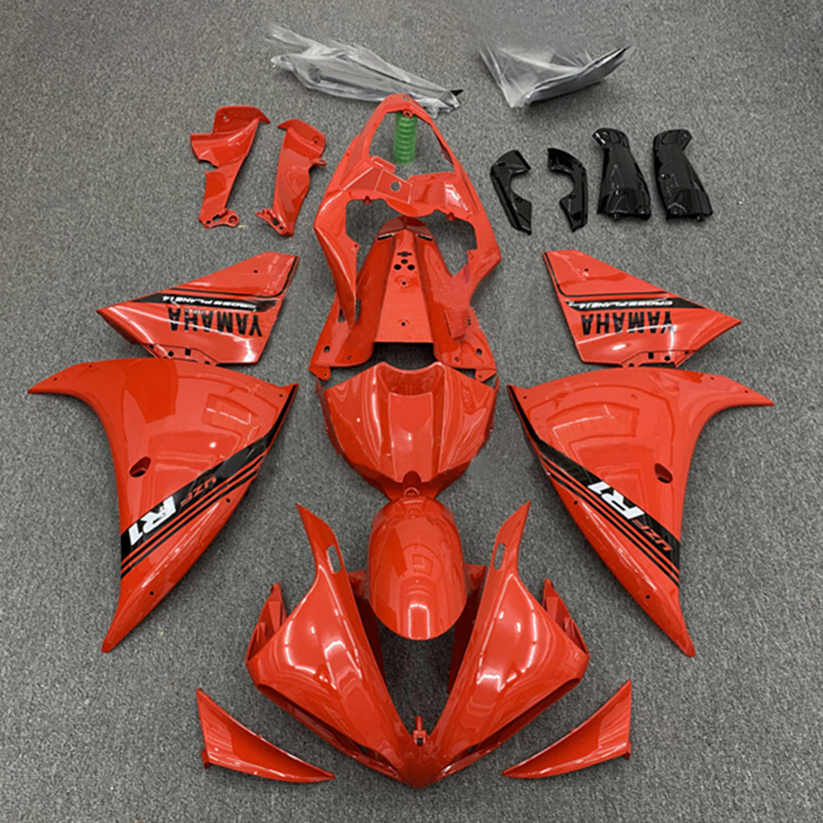 Amotopart 2012–2014 Yamaha YZF 1000 R1 Orange Verkleidungsset